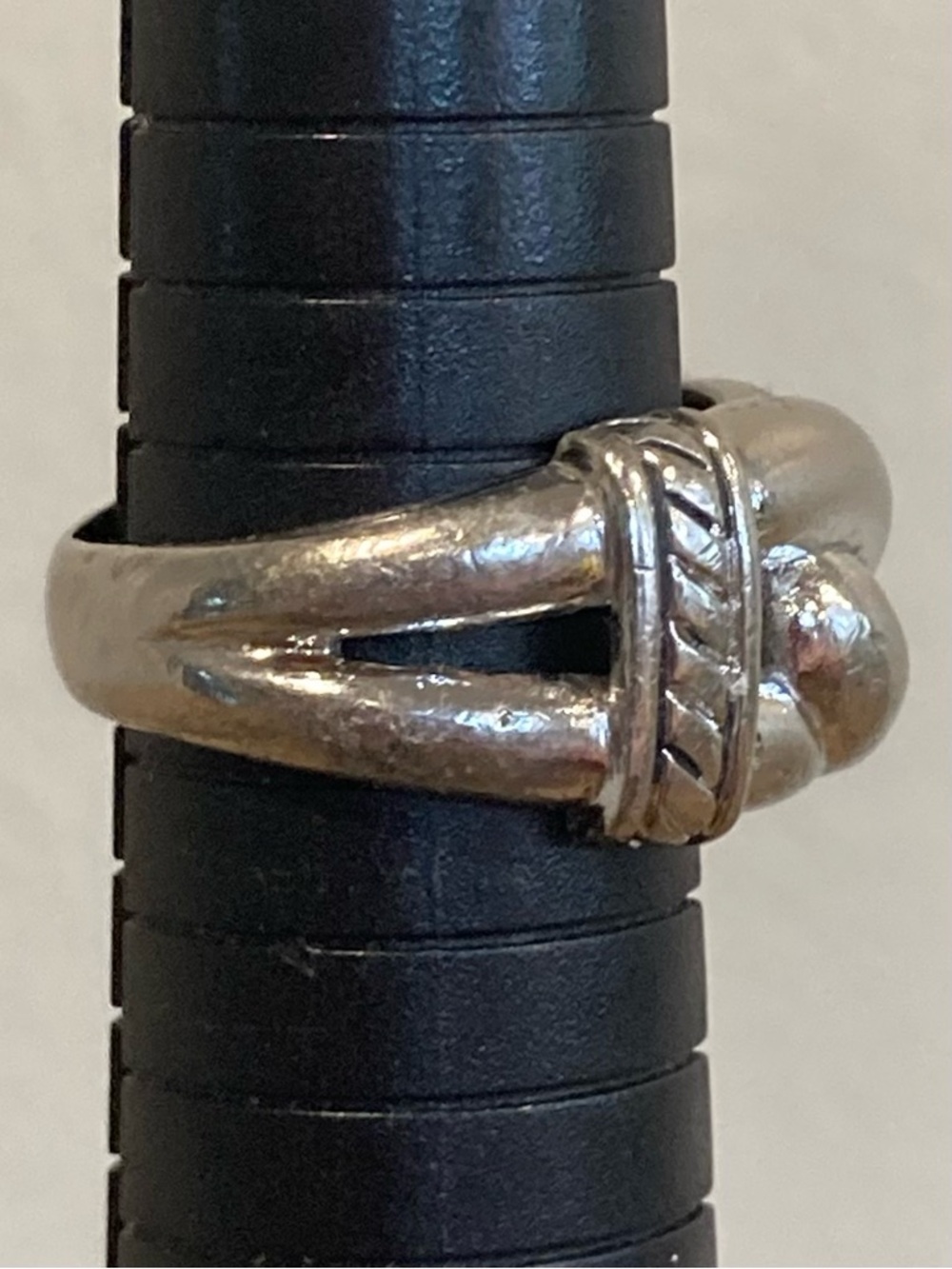 Sterling Silver 925 Knot Statement Ring - Women’s Jewelry - Size 8.5 - Picture 13 of 16